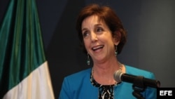 La embajadora designada de los Estados Unidos en México, Roberta S. Jacobson. 