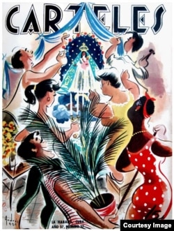 Portada de la Revista "Carteles" dedicada a la Virgen de la Caridad del Cobre.