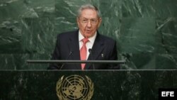Raúl Castro en la ONU.