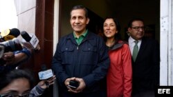 Expresidente Humala y su esposa asisten a audiencia en caso por presunto lavado de activos y otros cargos.
