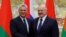Alexander Lukashenko y Miguel Díaz-Canel en Minsk, en octubre de 2019. (Sergei Grits/Pool vía REUTERS)