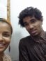 Luis Manuel Alcantara junto a su pareja Yanelys Núñez en la Embajada de Francia en La Habana este 12 de enero