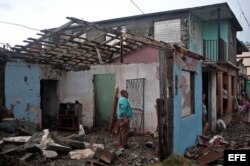 Parte de los destrozos causados por el paso del huracán Matthew en Baracoa. (Archivo)