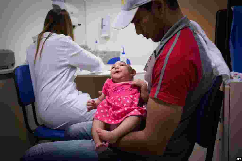 En Brasil hay cerca de 4 mil casos de microcefalia en recién nacidos que se presume están relacionados con el virus Zika. EFE/Percio Campos