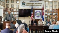 Exilio cubano recordó los presos políticos cubanos durante jornada de tributo a José Martí 