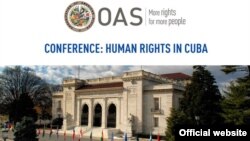 Conferencia "Derechos Humanos en Cuba", este viernes 7 de diciembre en la OEA. 
