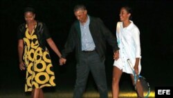El presidente Obama y su familia regresan a la Casa Blanca terminada sus vacaciones.