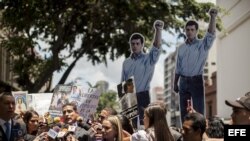 Juicio contra Leopoldo López en Caracas, Venezuela.
