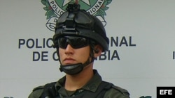Foto de archivo de un policía colombiano.
