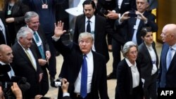 Trump en la reunión anual del Foro Económico Mundial en Davos, Suiza.