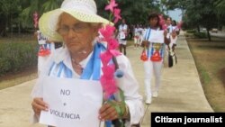 Reporta Cuba. Damas de Blanco piden el cese de la violencia en Cuba.