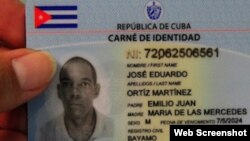 Nuevo Carné de Identidad de Cuba.