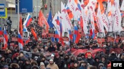 Beris Nemtsov memorial opposition march