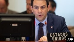 Carlos Trujillo, embajador de EEUU ante la OEA, interviene durante la sesión del Consejo Permanente sobre Venezuela (Foto: Archivo).