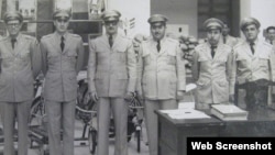 Foto Archivo. Oficiales del Ejército Constitucional Cubano. 