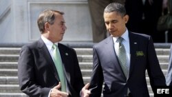 Foto de archivo. John Boehner (i) y Barack Obama