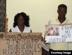 Berta Soler y el cubano Julio Hernández fueron detenidos cuando salían de la sede de las Damas de Blanco en Lawton.