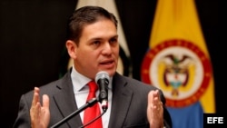 El ministro de Defensa de Colombia, Juan Carlos Pinzón.