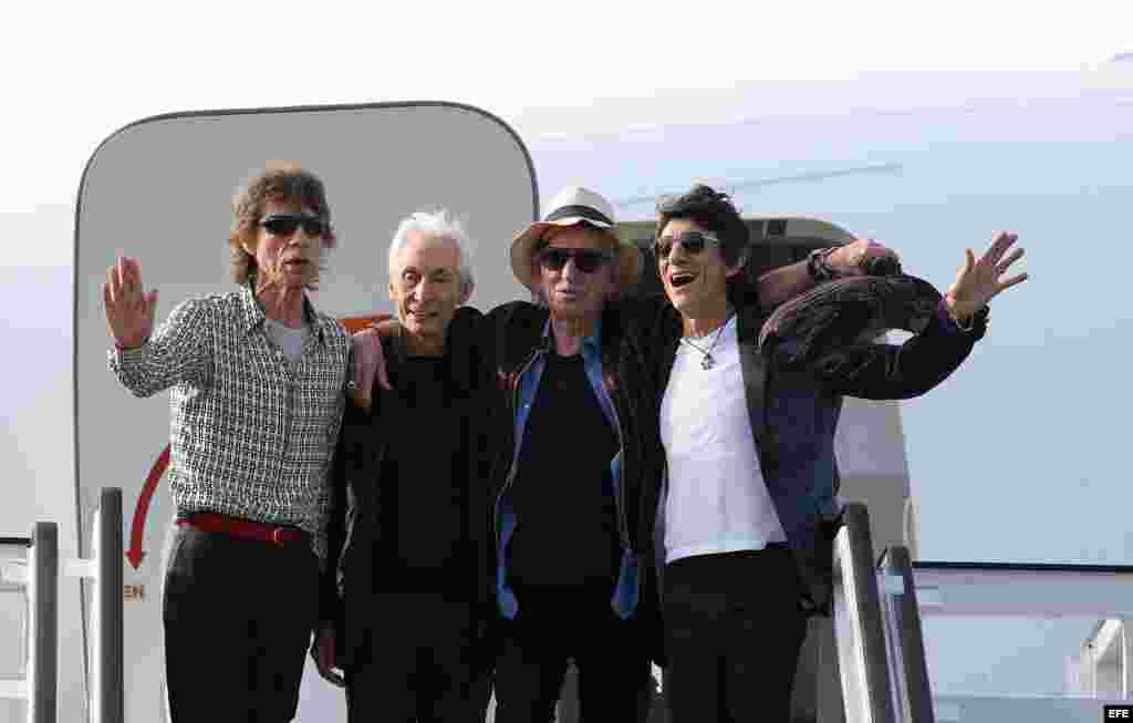 Los Rolling Stones aterrizan en La Habana para su histórico concierto