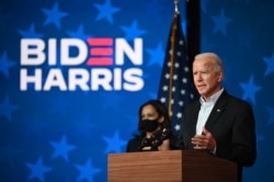 Joe Biden pide calma mientras se cuentan los votos, el 5 de noviembre de 2020.