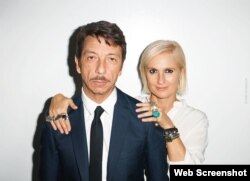 Maria Grazia Chiuri and Pierpaolo Piccioli, directores creativos de Valentino.