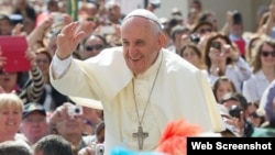 El papa Francisco llegará a Cuba el 19 de septiembre de 2015.