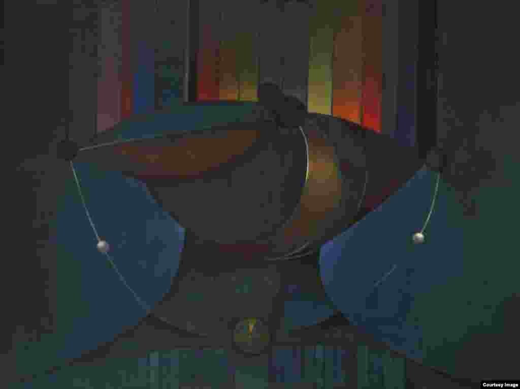 Rafael Soriano. "El collar mágico (The Magic Necklace)", 1970. Oil on canvas/óleo sobre lienzo. 30 x 40 inches (76.2 x 101.6 centímetros). Rafael Soriano Family Collection/Colección de la Familia Rafael Soriano