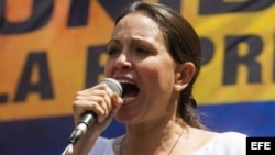 La diputada opositora María Corina Machado.