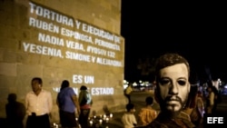 Sepelio de Rubén Espinosa, periodista asesinado en Ciudad de México.