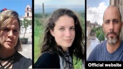 Iris Mariño, Neife Rigau y Henry Constantín, presos e incomunicados desde el 11 de julio. (Foto: SIP)