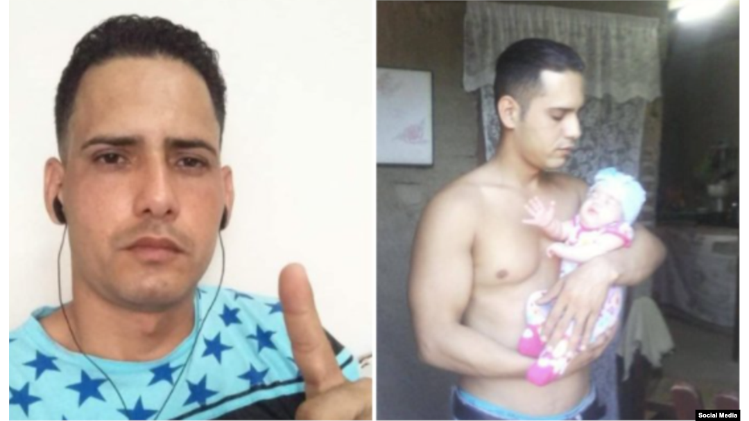 Yosvany Rosell García Caso. Combinación de fotografías de redes sociales.