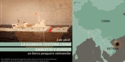 Guardacostas chino merodenado aguas territoriales de Vietnam