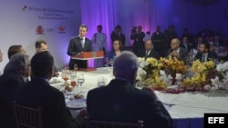 Intervención de Enrique Peña Nieto, durante una cena ofrecida en Veracruz con motivo del Tercer Foro de la Comunicación, en el marco de la XXIV Cumbre Iberoamericana.