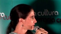 Yoani Sánchez denuncia en Brasil “escape” de cubanos y reclama “derecho” a protestar