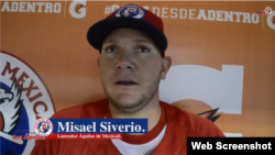 El lanzador cubano Misael Siverio.