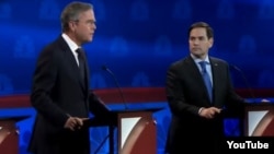 Debate republicano Jeb Bush y Marco Rubio octubre 2015