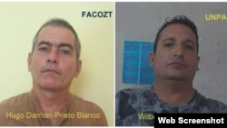Hugo Damián Prieto y Wilberto Parada (i-d).