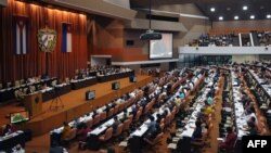 Vista de una sesión plenaria de la Asamblea Nacional del Poder Popular el 21 de diciembre de 2018. Foto AFP/ Yamil Lage.