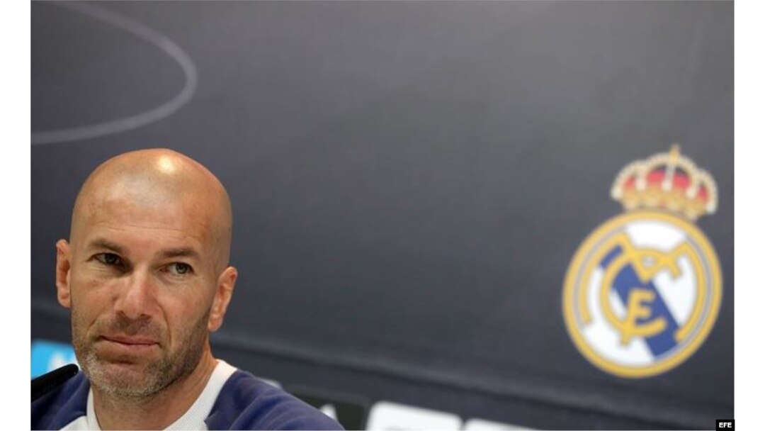 El técnico francés del Real Madrid, Zinedine Zidane.