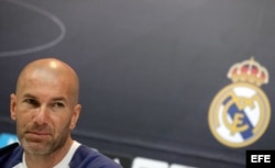 El técnico francés del Real Madrid, Zinedine Zidane.