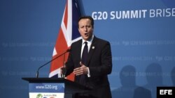 David Cameron en la Cumbre del G20 en Australia. 