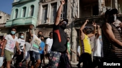 Protestas del 11 de julio en La Habana, Cuba. (REUTERS/Alexandre Meneghini/File Photo)