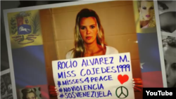 Imagen del vídeo difundido por #misses4peace