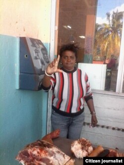 Reporta Cuba Foto Rosario Morales Venta de carne putrefacta Cojímar