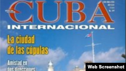 Portada de una Revista Cuba Internacional