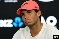 Nadal ofrece una rueda de prensa.