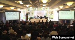 Reporta Cuba. Cubanos en Warsaw Dialogue for Democracy 2014.