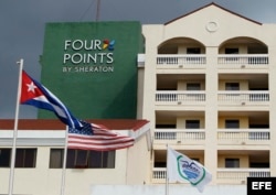 Exterior del hotel "Four Points by Sheraton" en La Habana.