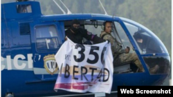 Helicóptero que sobrevoló hoy sede del TSJ en Caracas