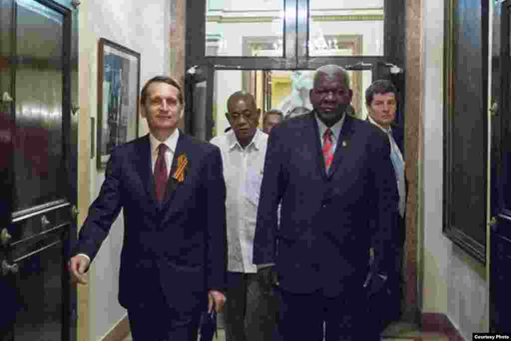 Visita del presidente de la Duma a La Habana.